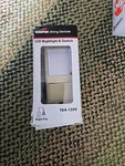 Cooper Dimmable Led Nightlight & Switch 15a 120vac Ivory 7738v-box. Fixed Price $7.99.