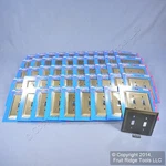 Leviton 89609-stb 2gang Brushed Stepped Brass Metal Switch Cover Wallplate 50pcs. Fixed Price $201.77.