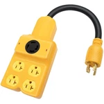 Hoeine 240v To 120v Adapter, Generator Plug Nema L1430p L1430r And 4 Port .... Fixed Price $51.52.