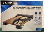 X-acto Heavy Duty 15" Wood Guillotine Paper Trimmer, 15 Sheets, 12" X 15",. Fixed Price $28.99.