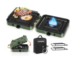 Propane 2-burner Foldable Camping Stove With Carry Bag, Portable Pr... Fast Ship. Fixed Price $90.10.