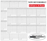 48x72 Xxl Undated Wall Calendar Blank Reusable Erasable Yearly Laminated Planner. Fixed Price $58.00.