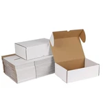 Zbeivan 9x6x3 White Shipping Boxes Set Of 25, Corrugated Cardboard Mailer Box.... Fixed Price $36.78.