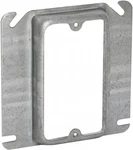 Raco 8768, 4 In. Steel Metallic 1-gang Square Cover, 5/8 Raised 4.5 Cu.in. Fixed Price $2.50.