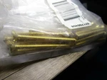 (25) #10-24 X 2-1/2" Slotted Drive Flat Head Brass Machine Screw. Fixed Price $17.00.