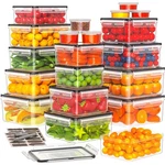 Topchase 40 Pcs Food Storage Containers With Lids Airtight Varies, 20 Pack. Fixed Price $33.99.
