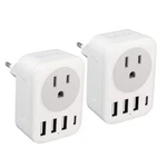 2-pack European Travel Plug Adapter, Ratea Type C - Most Of Europe 2 Pack. Fixed Price $34.33.