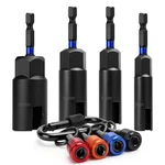 Sunjoyco 9 Pcs Wing Nut Driver With Bit Holder, Power Wingnut Socket Bit, Nut.... Fixed Price $29.67.