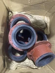 Lot Of 5 - Mifab A1-4p-7 Cast Iron Floor Cleanout W 4" Heavy Duty Round Membrane. Fixed Price $249.50.