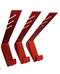 Lot Of 3 Genuine Qual-craft (2502) Red Heavy Metal 6" Roof Roofing Jack Bracket. Fixed Price $35.99.