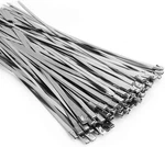 Metal Zip Ties (100pcs 11.8 Inch), 304 Stainless Steel, Heavy Duty Self-locking. Fixed Price $16.19.
