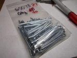 1/8" X 1-1/2" Zinc Finish Extended Prong Cotter Pin Qty 40. Fixed Price $12.00.