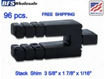Plastic Stack Shim, Size: 3 " X 1 1/16". Pack Of 96 Pcs. Made In Usa. Fixed Price $18.99.