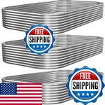 Mostmahes 3 Pcs 8x4ft Galvanized Raised Garden Bed Outdoor Metal For. Fixed Price $209.99.