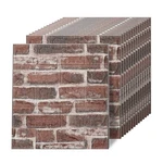 3d Wall Panels Peel And Stick In Red White, 40 Pcs Xpe Foam Wallpaper, Fau.... Fixed Price $101.55.