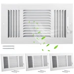 4 Pcs 12 X 6 Inch Vent Covers For Home Ceiling Hvac Sidewall Register 3 Way V.... Fixed Price $59.99.