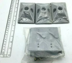 Hubbell Lot Of 4, 2 Gang Switch & Rectangular Cluster Covers 5124-0, 5189-0 Nip. Fixed Price $45.00.