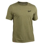 Milwaukee Hybrid Work Tee Short Sleeve Green 2x. Fixed Price $24.88.