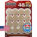 X-protector 48 Beige Felt Furniture Pads Chair Floor Protectors Wood Hardwood. Fixed Price $19.52.