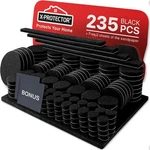 Felt Furniture Pads 235 Pcs X-protector! Huge Quantity Black, Black. Fixed Price $26.73.