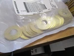 7/16" Brass Small Od Flat Washer Qty 25. Fixed Price $25.00.