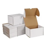 Zbeivan 7x5x4 White Shipping Boxes Set Of 50, Corrugated Cardboard Mailer Box.... Fixed Price $42.92.