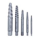Mayhew Steel 65085 Spiral Screw Extractor Kit, 5-pcs, Sizes 1 - 5. Fixed Price $27.31.