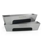 14-inch Stainless Steel Mud Pan 2-pack By Clearstyle Heavy-duty Drywall Tap.... Fixed Price $34.24.