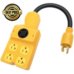 Hoeine 240v To 120v Adapter, Generator Plug Nema L14-30p L14-30r Yellow. Fixed Price $52.98.