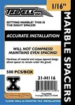 Troxell Usa 1/16" Hollow"leave In" Spacers For Marble, Tile & Stone 500 Pcs.. Fixed Price $9.99.