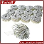 Findmall 3600 Pack 1-1/4"x.092" Full Round Head Siding Nails Collated Wire Coil. Fixed Price $22.21.