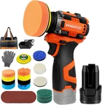 Brushless Cordless Polisher, 3" Mini Buffer & Sander Machine Kit, 2 Variable Spe. Fixed Price $92.51.