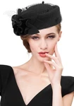 Z&x British Vintage Wool Felt Pillbox Hat Ladies Church Derby Winter Fascinat.... Fixed Price $45.27.