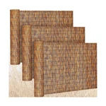 Barydat 3 Pcs 4 X 16.4 Ft Reed Fence Roll, 85% Shade Bamboo Privacy Screen, N.... Fixed Price $131.09.