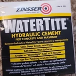 Zinsser Watertite Hydraulic Cement 4 Concrete/masonry 2.5 Lbs-seals Cracks/holes. Fixed Price $39.93.