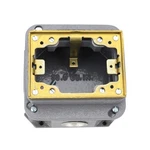 Hubbell B2436 Cast Iron 1-gang Deep Flush Rectangular Conc Floorbox Brass Collar. Fixed Price $132.85.