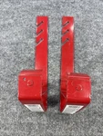 Set Of 2 Genuine Qual - Craft (2502) Red Heavy Metal 6" Roofing Bracket. Fixed Price $29.99.