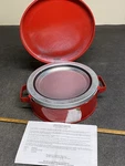 Justrite 10370 Bench Can,1 Gal.,galvanized Steel,red New. Fixed Price $95.00.