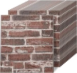 3d Wall Panels Peel And Stick In Red White, 40 Pcs Xpe Foam 40pcs, Brick. Fixed Price $102.57.