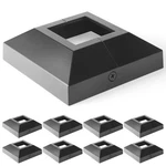 8 Pack Wocepu 2"x2" Aluminum Deck Post Base Covers Black. Fixed Price $84.99.