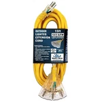 15ft Heavy Duty 12 Gauge Lighted 3 Outlet Extension Cord - 15' Outdoor Sjtw. Fixed Price $34.97.
