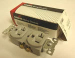 Cooper Cr5362gy Duplex Receptacle 2 Pole 3 Wire Grounding 20a 125v. Fixed Price $16.00.
