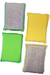 4-pack Simply Good Double-sided Microfiber Cleaning Sponges - Scrub, Wipe Or Dry. Fixed Price $9.95.