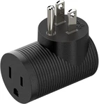 Nema 5-15r To 5-15p Right Angle Power Adapter, 90 Usa 3-prong Male-female. Fixed Price $15.61.