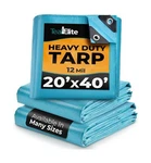 Tarps Heavy Duty Waterproof 20x40-12 Mil Thick Camping Tent - Blue Tarp 20x40.... Fixed Price $121.30.