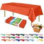 Zimpleware Premium Orange Plastic Table Cloth Disposable (6 Pk) Table.... Fixed Price $21.07.