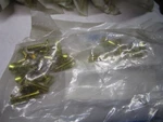 #12-24 X 3/4" Slotted Drive Flat Head Brass Machine Screw Qty 25. Fixed Price $12.00.