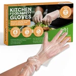 Protospheric Disposable Gloves For Food Prep Medium (box Of 100 Units), Clear. Fixed Price $22.99.