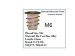 E-z Lok M6 Flanged Die Cast Zinc Hex-drive Threaded Insert For Wood 10 Pieces. Fixed Price $12.99.
