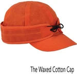 Stormy Kromer The Waxed Cotton Cap, Blaze Orange, 7 1/8, Water-resistant, 100% C. Fixed Price $55.00.
